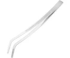 Lenktas profiliuotas virtuvinis pincetas 240 mm - Hendi 680186