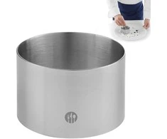 Nerūdijančio plieno šefo konditerijos žiedas, skersmuo. 90 mm aukštis 45 mm - Hendi 512302