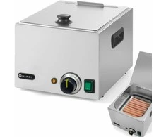 Garų puodas Kitchen Line dešrelių šildytuvas 10 litrų - Hendi 240502