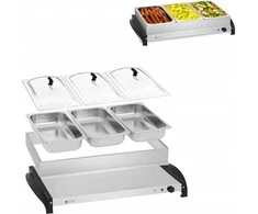 Elektrinis maisto šildytuvas 3 indams 400W Royal Catering