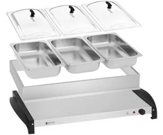 Elektrinis maisto šildytuvas 3 indams 400W Royal Catering
