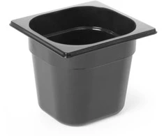 GN maitinimo konteineris 1/6 su juodo polikarbonato 176x162x200mm 3,4L Hendi 862704