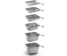 Pojemnik GN 2/4 nerūdijantis plienas Profi Line aukštis 100 mm - Hendi 801666