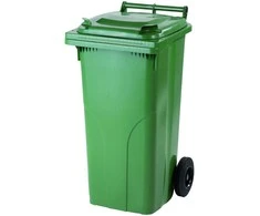 Konteineris atliekoms ir šiukšlėms SERTIFIKATAI Europlast Austria - žalias 120L