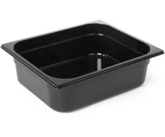 Juodo polikarbonato konteineris GN 1/2 aukštis 100 mm - Hendi 862421