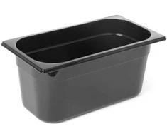 Juodas polikarbonatinis konteineris GN 1/3 aukštis 150 mm - Hendi 862513