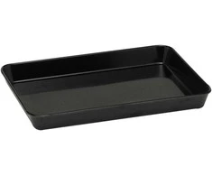 Melamino mėsos ir maisto padėklo talpykla 420x280x60mm juoda - Hendi 568309
