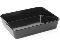 Melamino mėsos ir maisto padėklo talpykla 280x210x60mm juoda - Hendi 568804