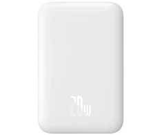 Baseus Airpow 6000 mAh 20W magnetyczny su kablem Baseus Simple balta