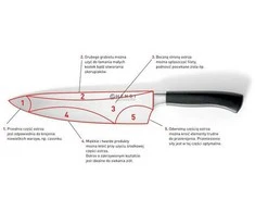 Profesionalūs virtuvės šefo peiliai, pagaminti iš Profi Line plieno 250 mm - Hendi 844205