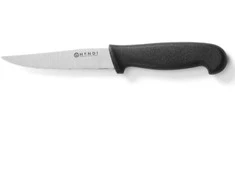 Profesionalus dantytas universalus peilis juodas HACCP 100 mm - Hendi 842102