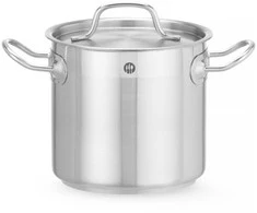 Puodas aukštas Profi Line su dangteliu dno Sandwich 70 l śr. 450 x 450 mm - Hendi 832929