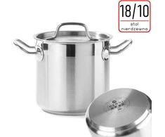 Puodas aukštas Profi Line su dangteliu dno Sandwich 6 l śr. 200 x 190 h - Hendi 832202