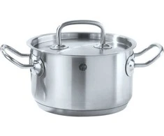 Puodas niski Kitchen Line su dangteliu 1,5 l śr. 160 x 75 h - Hendi 836002