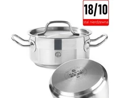 Puodas niski Profi Line su dangteliu 1,5 l śr. 160 x 75 h - Hendi 830000