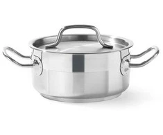 Puodas niski Profi Line su dangteliu 2,8 l śr. 200 x 90 h - Hendi 830208
