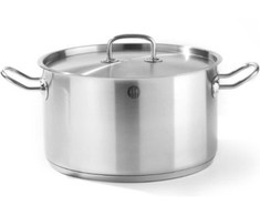 Puodas średni Kitchen Line su dangteliu 9,5 l śr. 280 x 155 mm - Hendi 836408