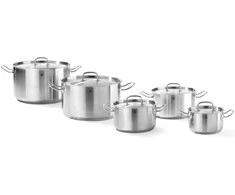 Puodas średni Kitchen Line su dangteliu 6 l śr. 240 x 135 mm - Hendi 836309