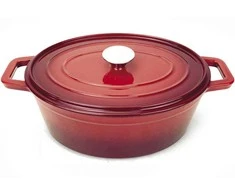 Puodas żeliwny emaliowany 4,4 l raudona - Hendi 626849