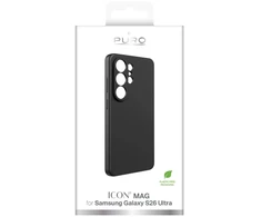 „Samsung Galaxy S26 Ultra“ silikoninis „ICON“ dėklas, gamintojas Puro Juodas