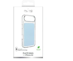 Puro „Plate Mag“ dėklas, skirtas „iPhone 17 Air“, suderinamas su „MagSafe“ – šviesus Mėlyna