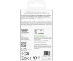 Puro TPE 20W USB-C - Lightning kabelis 2m - baltos saplvos