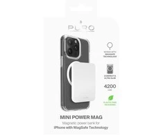 Puro Elektrik Puro Slim Power Mag 4200mAh Power Bank with MagSafe USB-C - Baltas