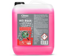 Baktericidinis skystis, skirtas dezinfekuoti ir pašalinti grybelius iš vonios ir sanitarinių patalpų CLINEX W3 Bacti 5L