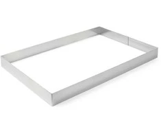 Stačiakampis kepyklos konditerijos apvadas iš nerūdijančio plieno 585x385x60mm Hendi 512425