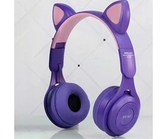 Ausinės Słuchawki Hainice KittyBeats P47, violetinė