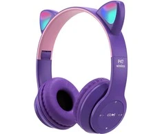 Ausinės Słuchawki Hainice KittyBeats P47, violetinė
