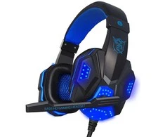 RTO Ausinės gamingowe dla gracza pc usb led mikrofon