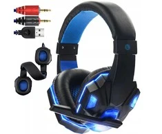 RTO Ausinės gamingowe dla gracza pc usb led mikrofon
