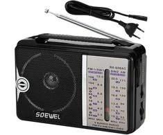 Retoo RTO Radio kuchenne budowlane bateryjne jungiama į tinklą fm am usb przenośne antena 230v