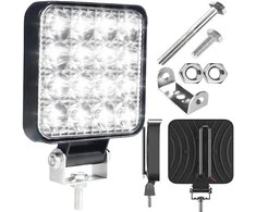 Lampa Halogeninis LED darbo žibintas, 48 ​​W, prožektorius, vandeniui atsparus, 16 diodų