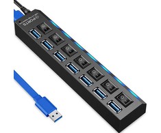 Hub usb rozdzielacz 7 portów rozgałęźnik usb 3.0