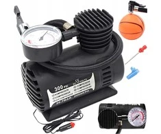 Automobilinis kompresorius, 300 psi, 12 V, E080, mažas, juodas