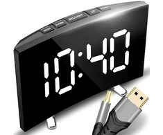 Zegar Laikrodis Skaitmeninis laikrodis, elektroninis žadintuvas, LED termometras -e738
