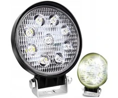 Lampa 9 LED halogeninis darbo prožektorius, 27 W, 12 V, 24 V