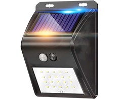 RTO Lampa solarna led czujniki ruchu i zmierzchu zewnętrzna ogrodowa 20led ip65 -e006