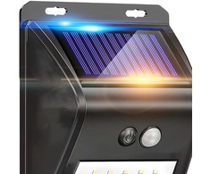 RTO Lampa solarna led czujniki ruchu i zmierzchu zewnętrzna ogrodowa 20led ip65 -e006
