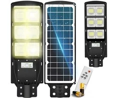 RTO Lampa uliczna led latarnia solarna 270w + pilot + baterie komplektas e308