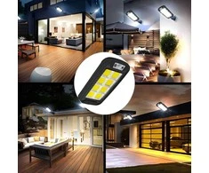 Lampa Saulės energija varomas LED šviestuvas, sodo gatvės šviestuvas, nuotolinio valdymo pultas, prieblandos judesio jutiklis - e846