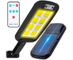 Lampa Saulės energija varomas LED šviestuvas, sodo gatvės šviestuvas, nuotolinio valdymo pultas, prieblandos judesio jutiklis - e846