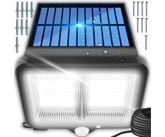 Lampa Saulės energija varomas LED sodo šviestuvas, judesio jutiklis, prieblanda, 98 diodai, saulė