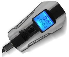 Lampka LED dviračio žibintas, odometras, km spidometras, USB -s092
