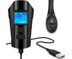 Lampka LED dviračio žibintas, odometras, km spidometras, USB -s092