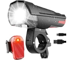 Lampka LED dviračio žibintas, priekinis ir galinis apšvietimas -e354