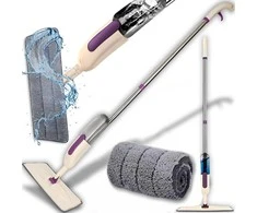 Mop Plokščias purškiamas šluostės rinkinys CleanMist