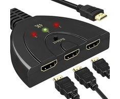 RTO Switch przełącznik hdmi 3w1 full hd 4k rozdzielacz -e385